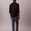 Pantalones sin cremallera con pliegues de mezcla de lino
