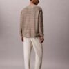 Pantalones sin cremallera con pliegues de mezcla de lino Pantalones sin cremallera con pliegues de mezcla de lino