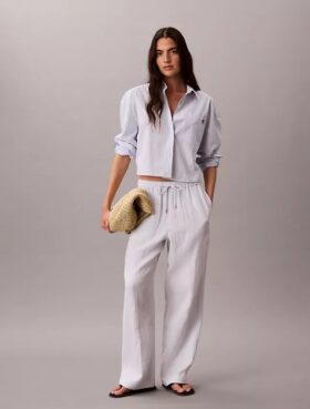Pantalones sin cremallera de doble gasa