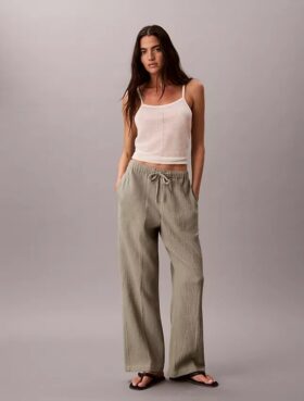 Pantalones sin cremallera de doble gasa