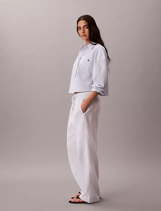 Pantalones sin cremallera de doble gasa Pantalones sin cremallera de doble gasa
