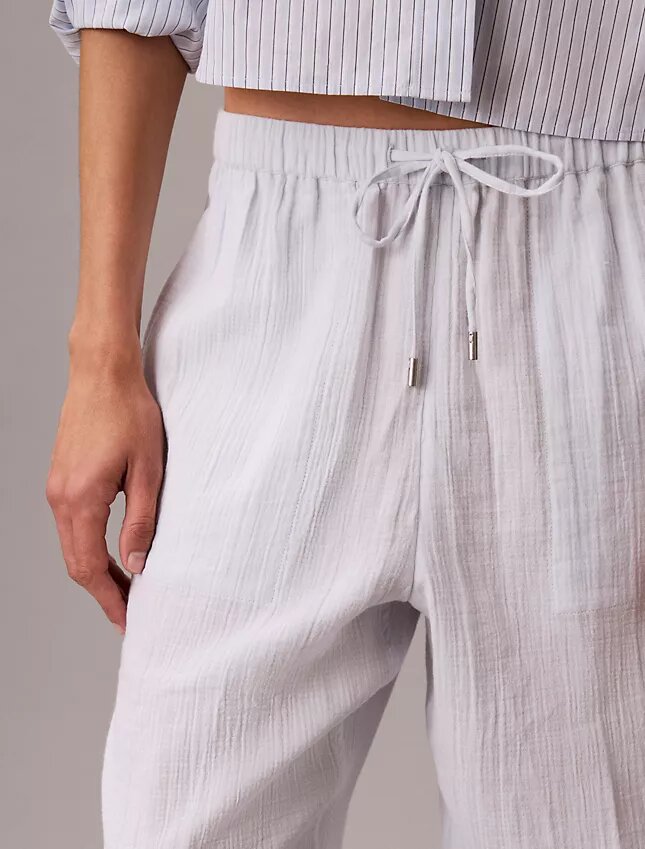 Pantalones sin cremallera de doble gasa Pantalones sin cremallera de doble gasa