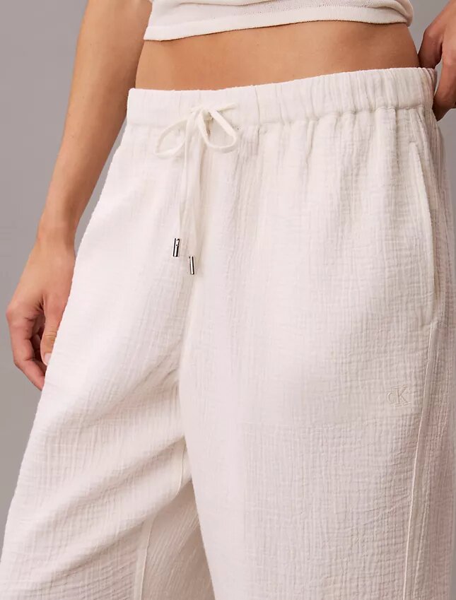 Pantalones sin cremallera de doble gasa Pantalones sin cremallera de doble gasa