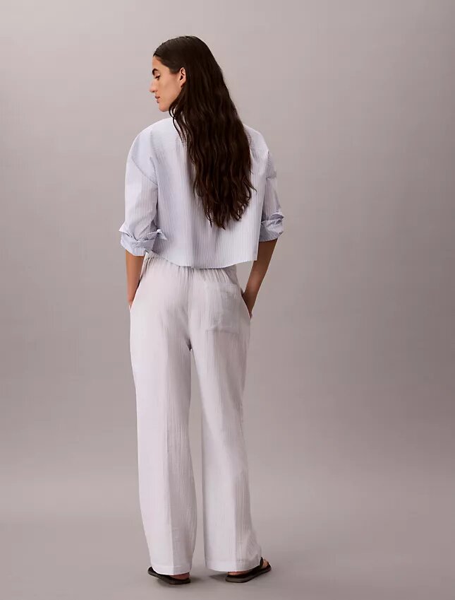 Pantalones sin cremallera de doble gasa Pantalones sin cremallera de doble gasa