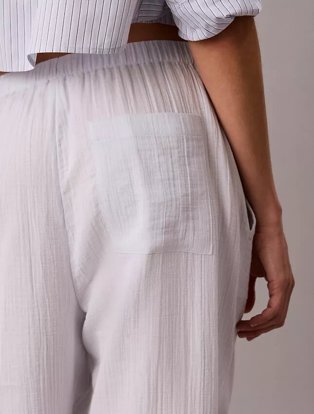 Pantalones sin cremallera de doble gasa Pantalones sin cremallera de doble gasa