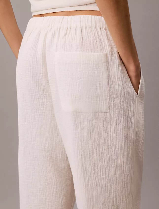 Pantalones sin cremallera de doble gasa Pantalones sin cremallera de doble gasa