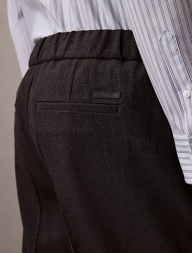 Pantalones sin cremallera de mezcla de lana Pantalones sin cremallera de mezcla de lana