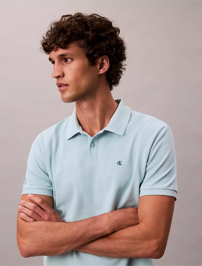 Polo clásico de piqué de algodón Polo clásico de piqué de algodón