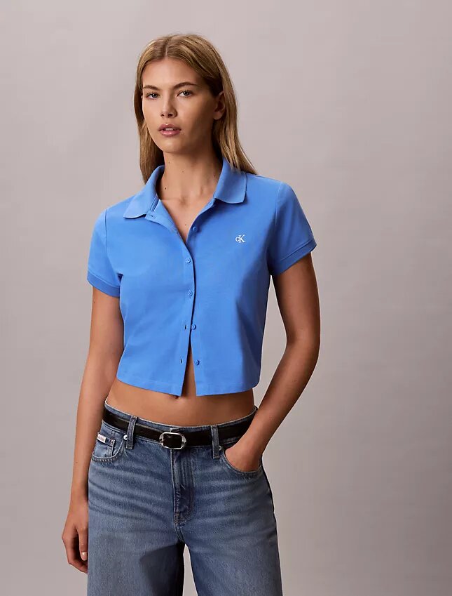 Polo corto de jersey refrescante Polo corto de jersey refrescante