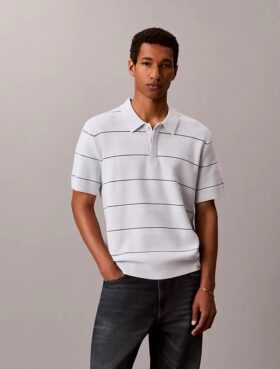 Polo de algodón a rayas