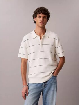 Polo de algodón a rayas