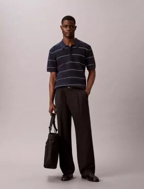 Polo de algodón a rayas