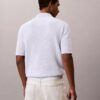 Polo de algodón liso con tejido de gofre Polo de algodón liso con tejido de gofre