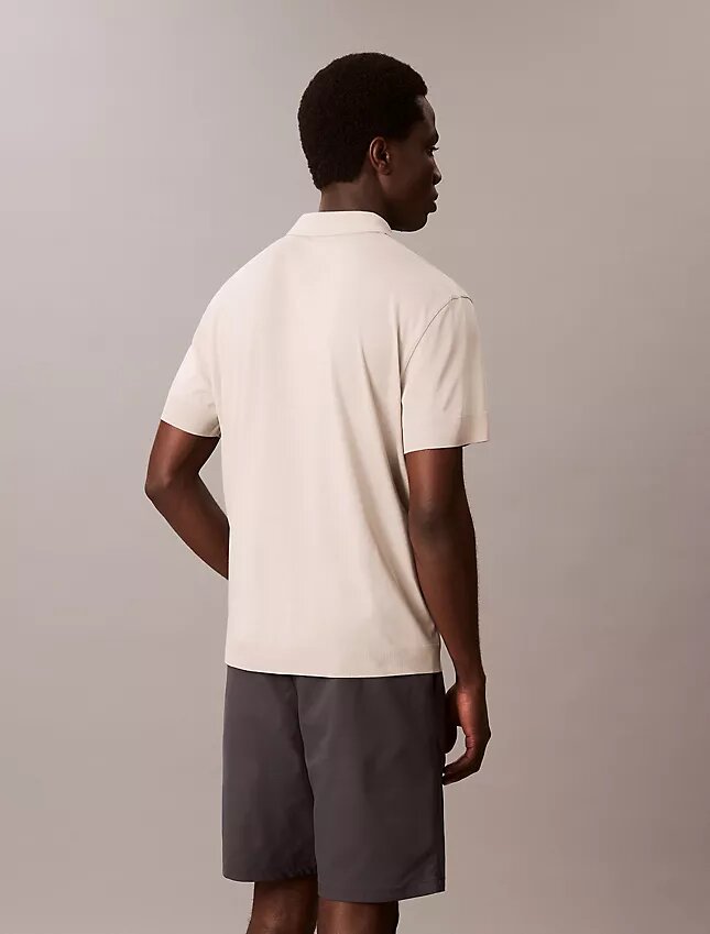 Polo de punto fino de mezcla de lyocell Polo de punto fino de mezcla de lyocell