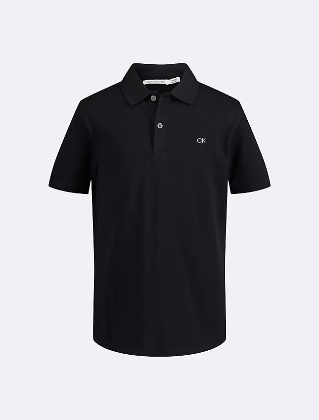 Polo liso de micro piqué para niños Polo liso de micro piqué para niños