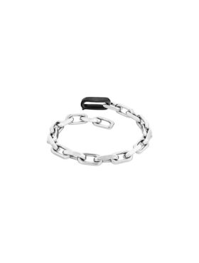 Pulsera de cadena con eslabones esculpidos Pulsera de cadena con eslabones esculpidos