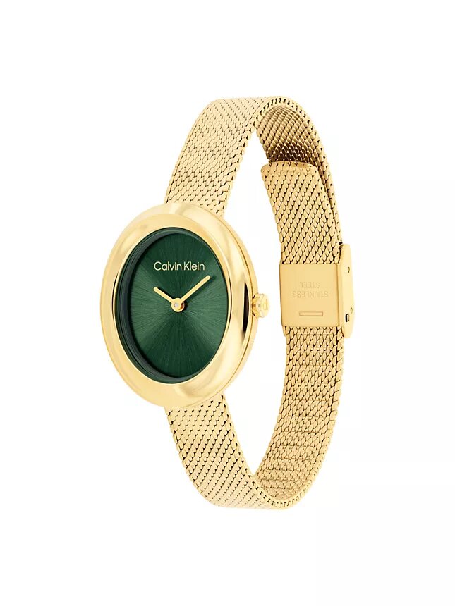 Reloj con bisel contorneado y esfera ovalada Reloj con bisel contorneado y esfera ovalada