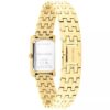 Reloj con brazalete de eslabones y esfera rectangular Reloj con brazalete de eslabones y esfera rectangular