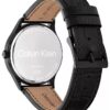 Reloj con esfera cepillada y correa de cuero Reloj con esfera cepillada y correa de cuero