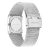 Reloj con esfera geométrica y brazalete de malla Reloj con esfera geométrica y brazalete de malla