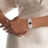 Reloj con esfera geométrica y brazalete de malla Reloj con esfera geométrica y brazalete de malla