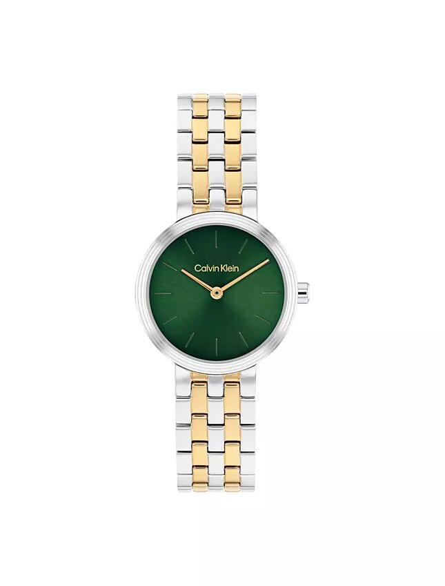 Reloj con esfera refinada y brazalete de eslabones Reloj con esfera refinada y brazalete de eslabones