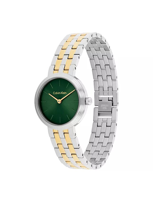 Reloj con esfera refinada y brazalete de eslabones Reloj con esfera refinada y brazalete de eslabones