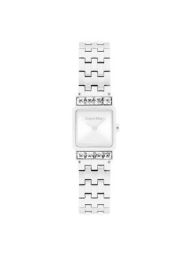Reloj con pulsera de eslabones y esfera cuadrada Reloj con pulsera de eslabones y esfera cuadrada