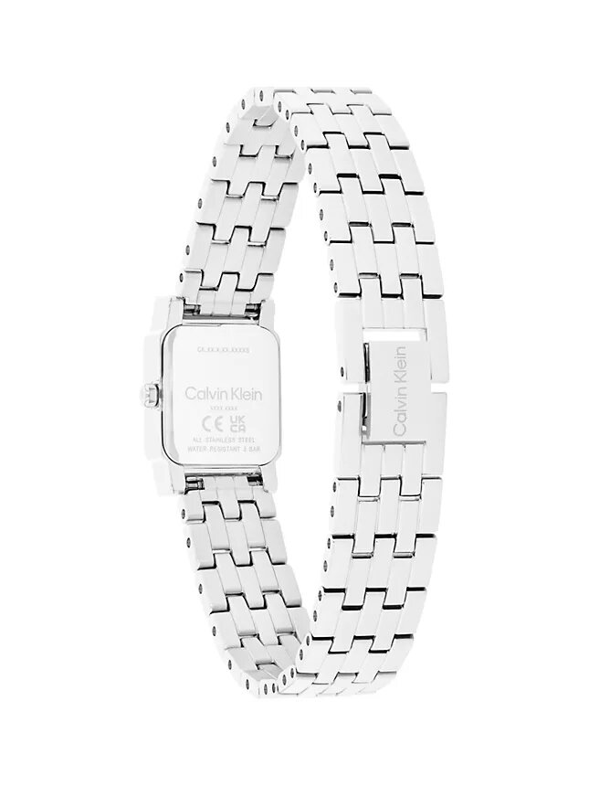 Reloj con pulsera de eslabones y esfera cuadrada Reloj con pulsera de eslabones y esfera cuadrada