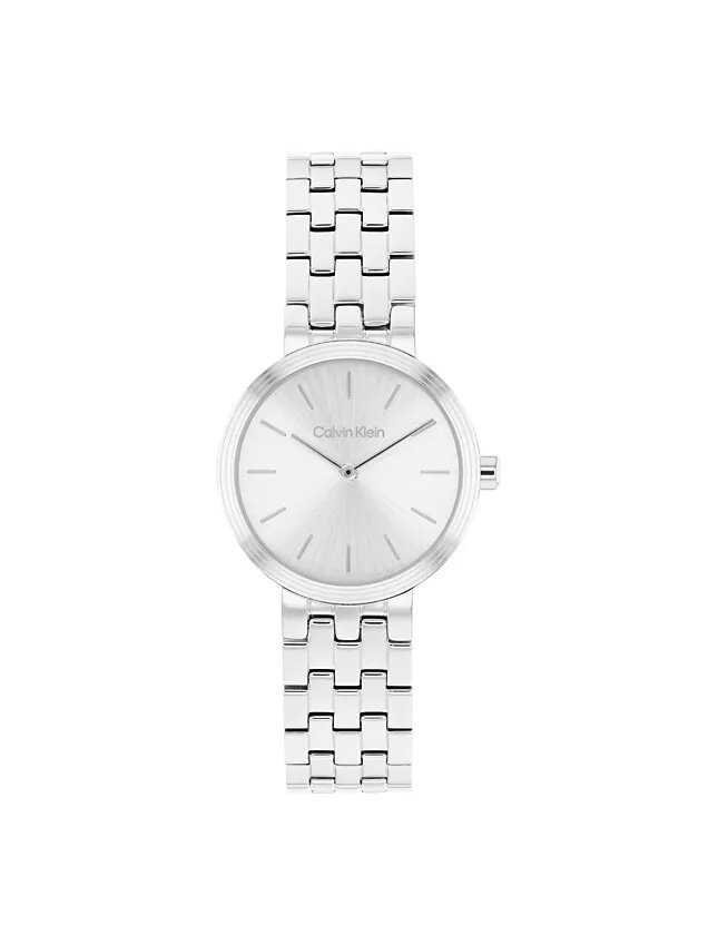 Reloj moderno con esfera y brazalete de eslabones Reloj moderno con esfera y brazalete de eslabones