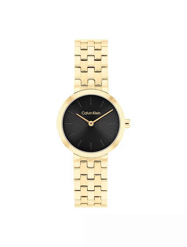 Reloj moderno con esfera y brazalete de eslabones Reloj moderno con esfera y brazalete de eslabones