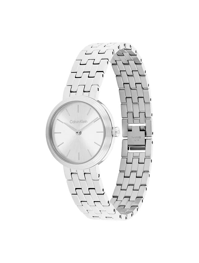 Reloj moderno con esfera y brazalete de eslabones Reloj moderno con esfera y brazalete de eslabones