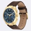Reloj multifunción con correa de cuero Reloj multifunción con correa de cuero