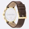 Reloj multifunción con correa de cuero Reloj multifunción con correa de cuero