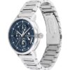 Reloj multifunción con esfera expuesta y brazalete de eslabones