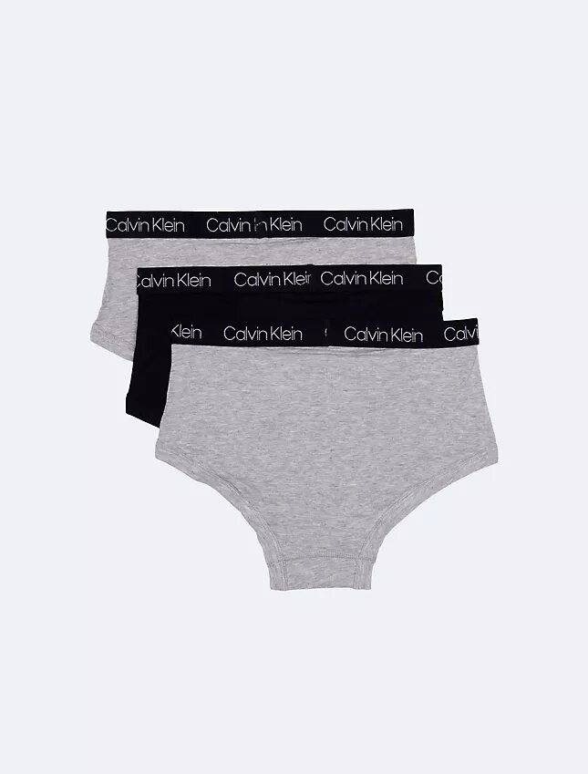 Slips de algodón elástico con logotipo para niños, paquete de 3 Slips de algodón elástico con logotipo para niños, paquete de 3