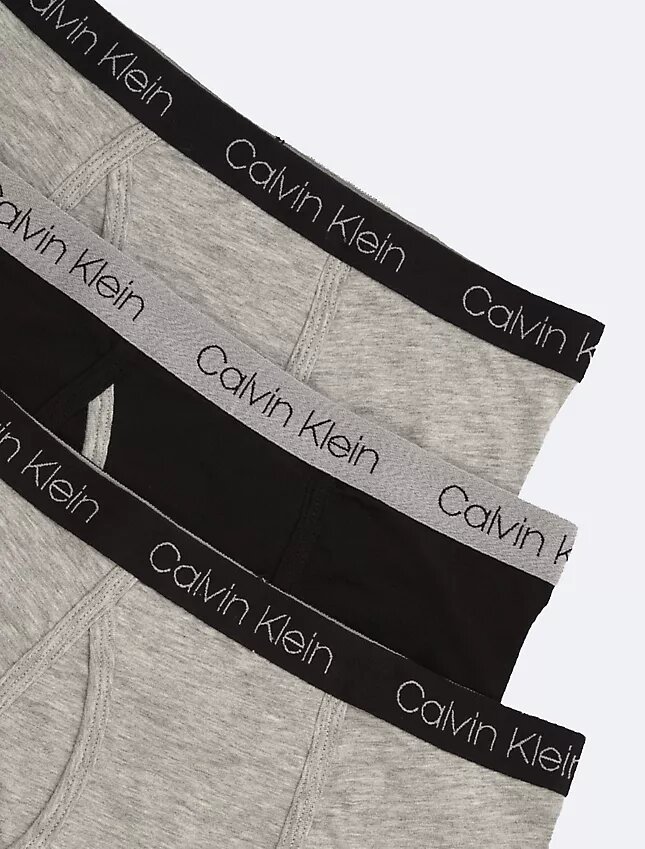 Slips de algodón elástico con logotipo para niños, paquete de 3 Slips de algodón elástico con logotipo para niños, paquete de 3