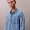 Sobrecamiseta Denim con emblema de los 90 Sobrecamiseta Denim con emblema de los 90