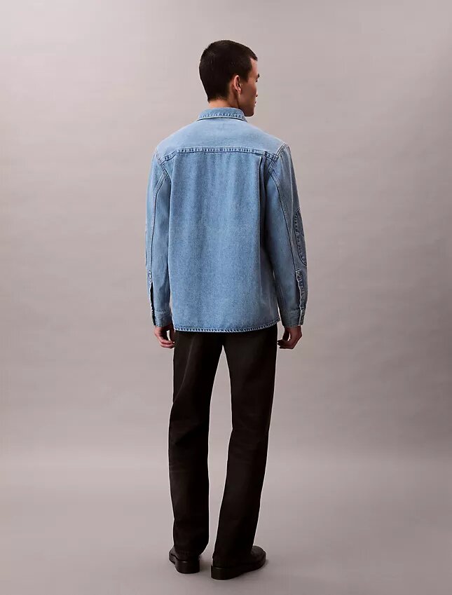 Sobrecamiseta Denim con emblema de los 90 Sobrecamiseta Denim con emblema de los 90