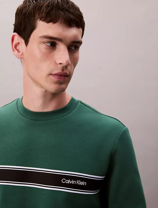 Sudadera clásica de felpa a rayas Sudadera clásica de felpa a rayas