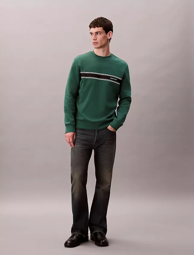 Sudadera clásica de felpa a rayas Sudadera clásica de felpa a rayas