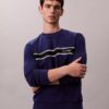 Sudadera clásica de felpa a rayas Sudadera clásica de felpa a rayas