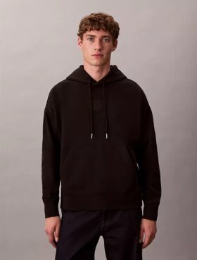Sudadera con capucha de felpa con logotipo