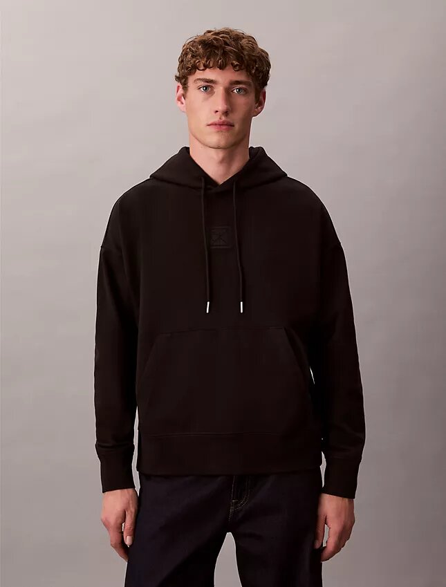 Sudadera con capucha de felpa con logotipo Sudadera con capucha de felpa con logotipo