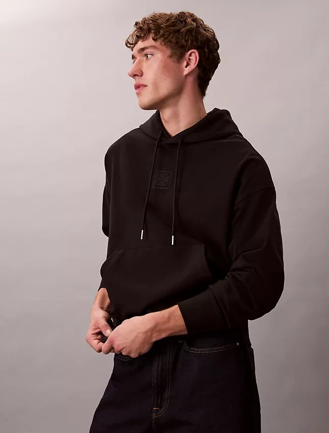 Sudadera con capucha de felpa con logotipo Sudadera con capucha de felpa con logotipo