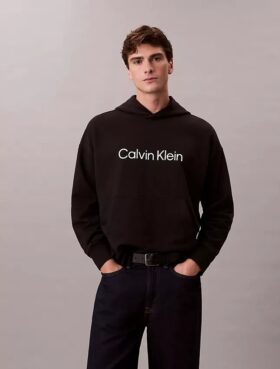 Sudadera con capucha de felpa con logotipo estándar