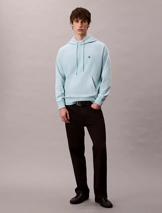 Sudadera con capucha de felpa Monogram holgada de felpa de alta calidad Sudadera con capucha de felpa Monogram holgada de felpa de alta calidad