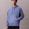 Sudadera con capucha de felpa Monogram relajada de felpa de alta calidad Sudadera con capucha de felpa Monogram relajada de felpa de alta calidad