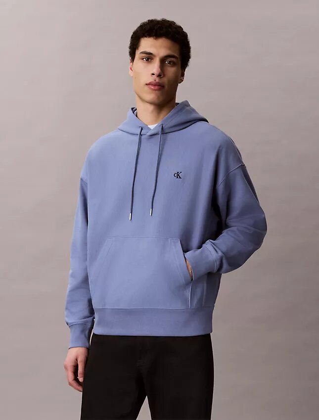 Sudadera con capucha de felpa Monogram relajada de felpa de alta calidad Sudadera con capucha de felpa Monogram relajada de felpa de alta calidad