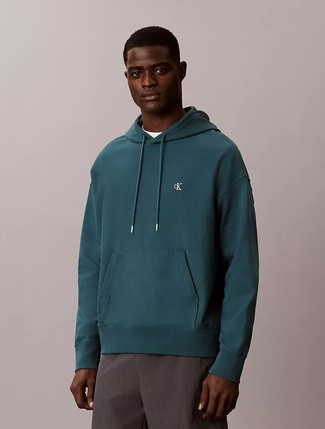 Sudadera con capucha de felpa Monogram relajada de felpa de alta calidad Sudadera con capucha de felpa Monogram relajada de felpa de alta calidad